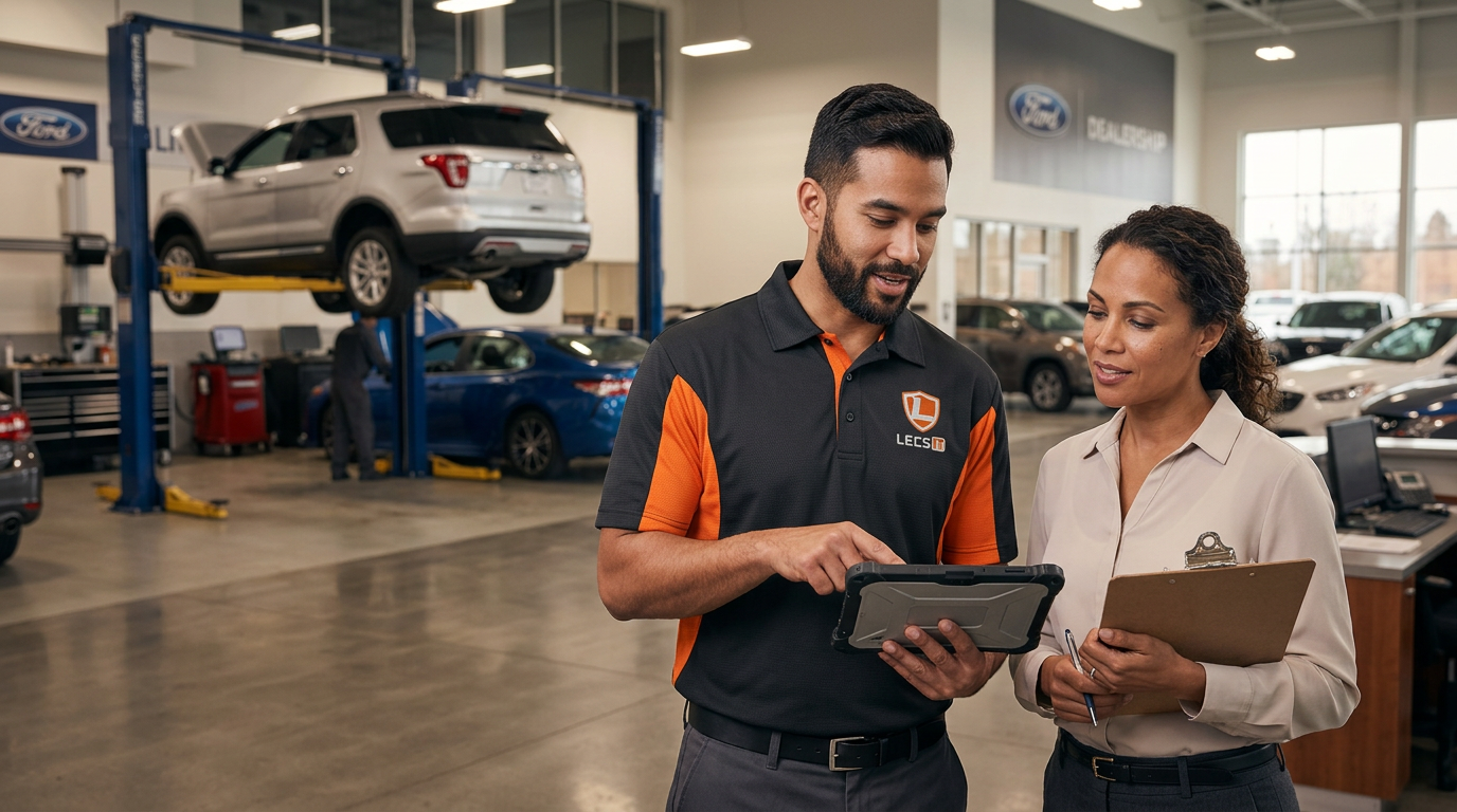 Automotive dealership IT—DMS and F&I compliance